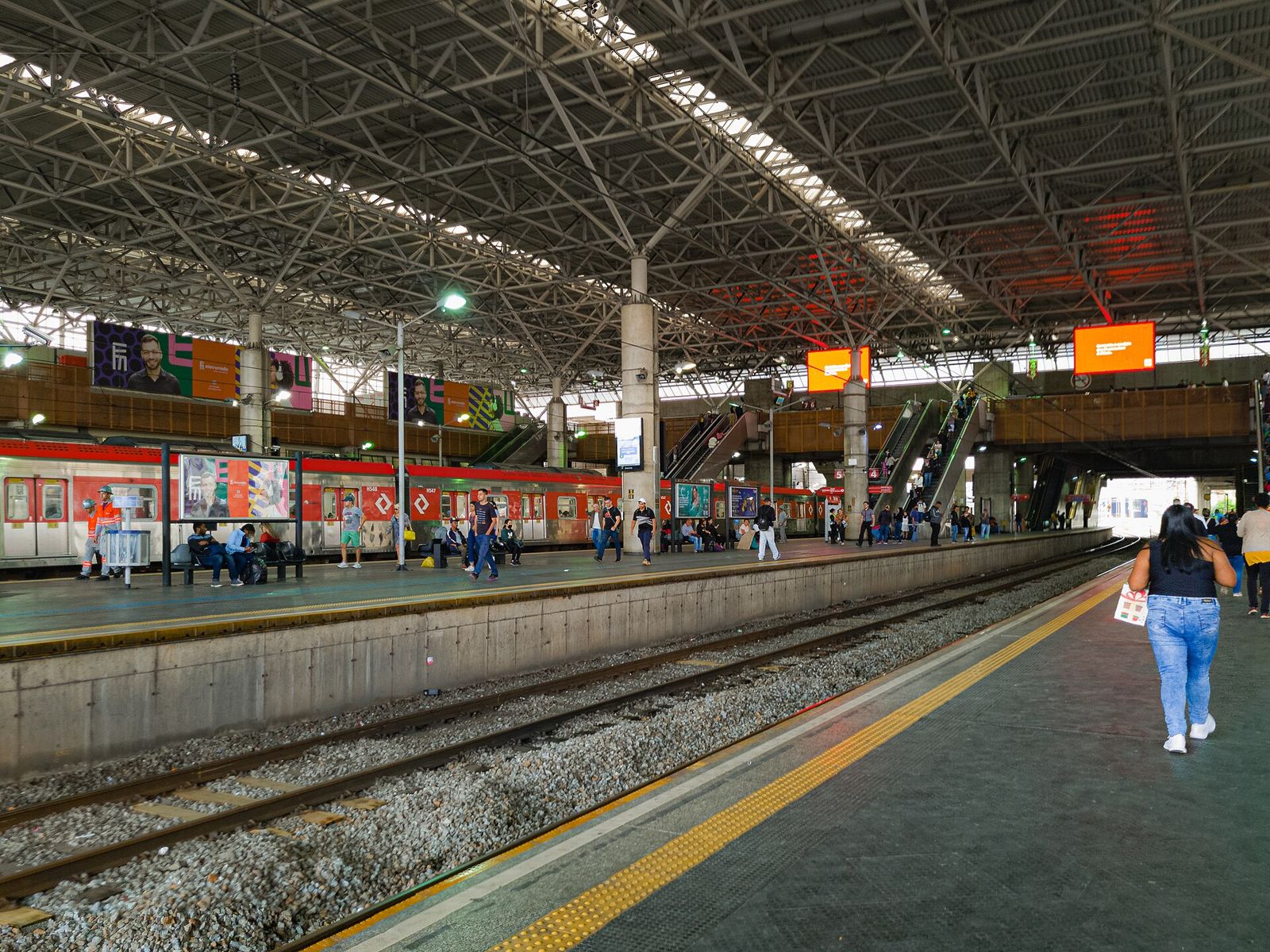 Plataforma da estação Brás